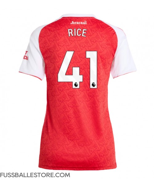 Günstige Arsenal Declan Rice #41 Heimtrikot Damen 2025-26 Kurzarm Günstige Arsenal Declan Rice #41 Heimtrikot Damen 2025-26 Kurzarm